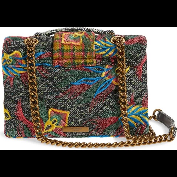 Kurt Geiger London Mayfair Embroidered Tweed Crossbody Bag - Picture 10 of 13